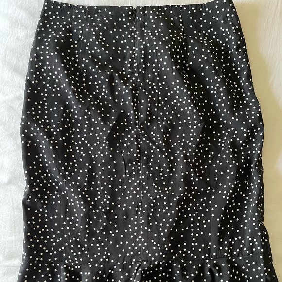 Midi black polka dot Skirt - Picture 4 of 4